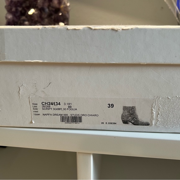 $1350 Chloé Susanna Studded Leather Ankle Boots, 39 - Picture 4 of 9